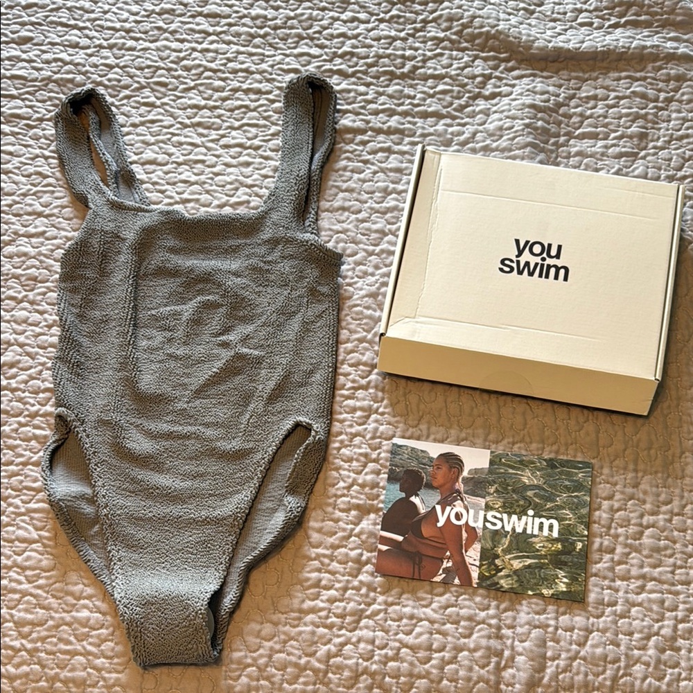 You Swim Aplomb Gray Swimsuit (retired color) Stretch 1